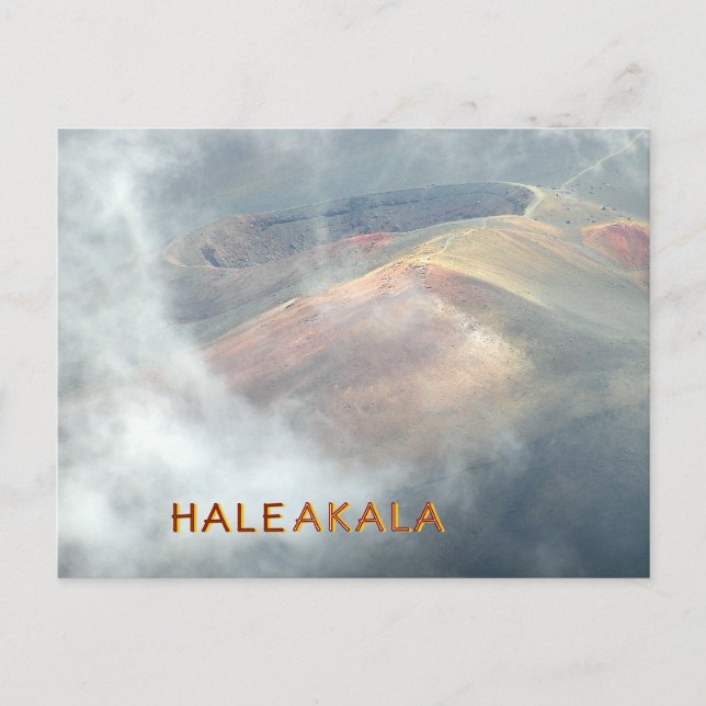 POSTAL "HALEAKALA EN LAS NUBES" (Anverso)