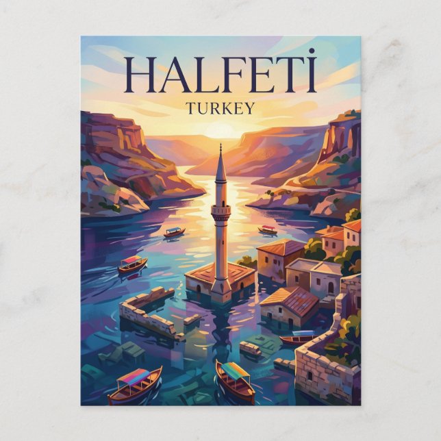 Postal Halfeti Turquía (Anverso)