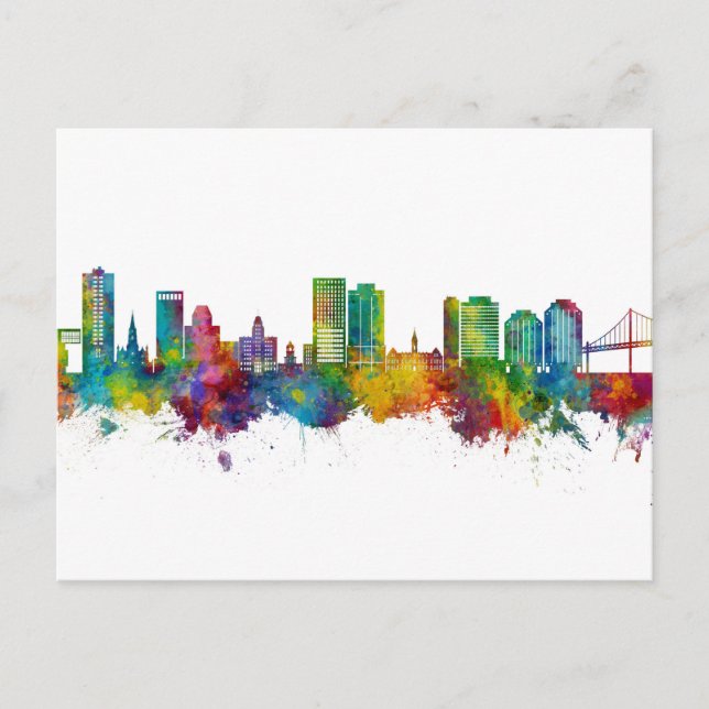 Postal Halifax Canada Skyline (Anverso)