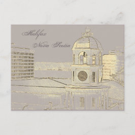Postal Halifax Nova Scotia Clock Tower Postcard