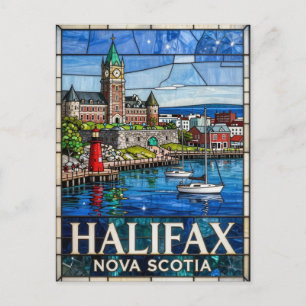 Postal Halifax Nueva Escocia Paisaje urbano marítimo ⚓