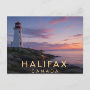 Postal Halifax Nueva Escocia Viaje Costero al Puerto