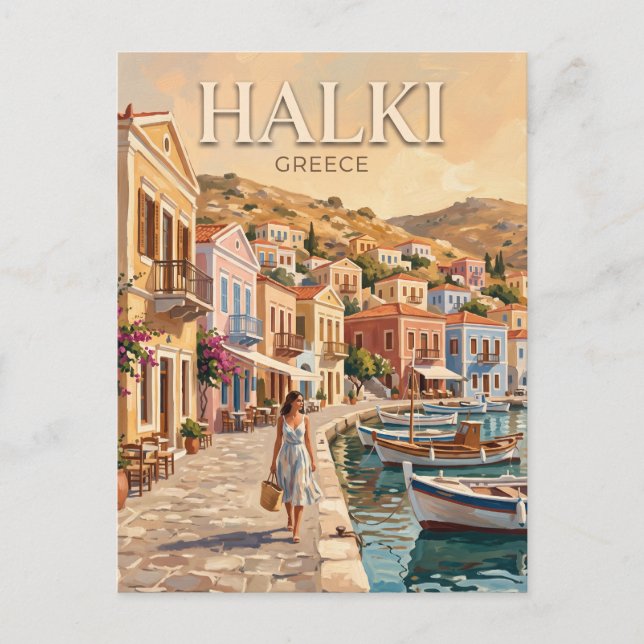Postal Halki Grecia (Anverso)