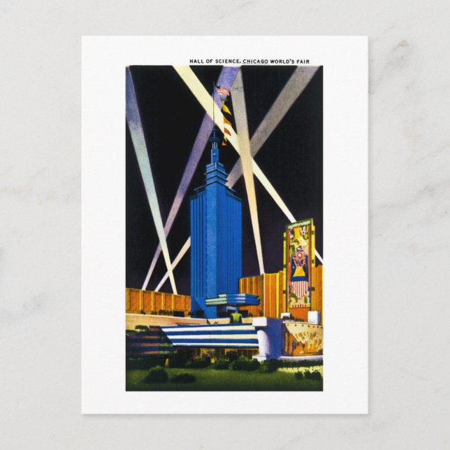 Postal Hall of Science, Feria Mundial de Chicago (Anverso)