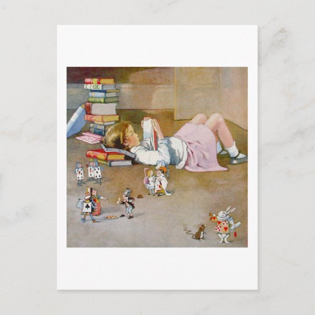 POSTAL HALLANDO EL PAÍS DE LAS MARAVILLAS (Anverso)