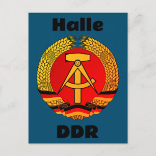 Postal Halle, República Democrática Alemana - DDR