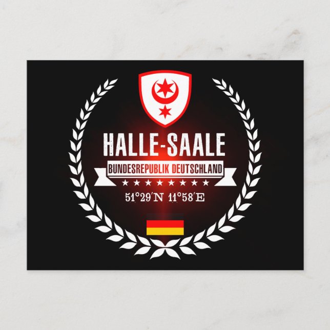 Postal Halle-Saale (Anverso)