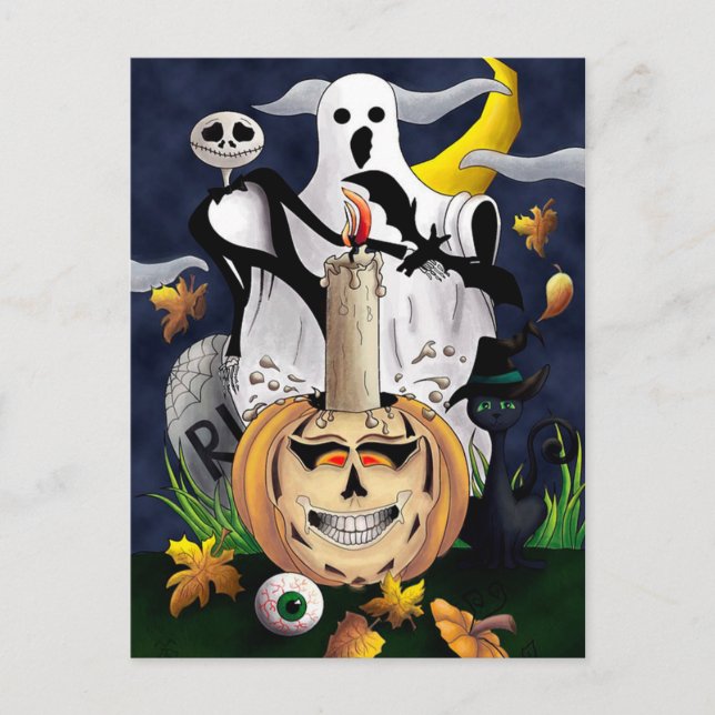 Postal Halloween (Anverso)