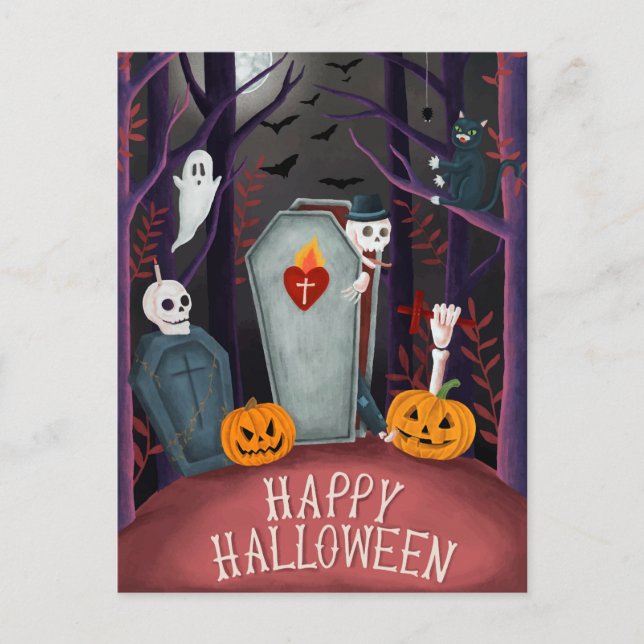 Postal Halloween (Anverso)