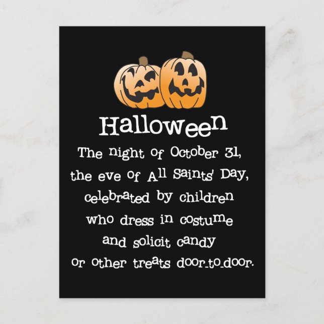Postal Halloween (Anverso)