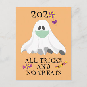Postal Halloween 2020 Todos los Trucos y Ningún Dulce