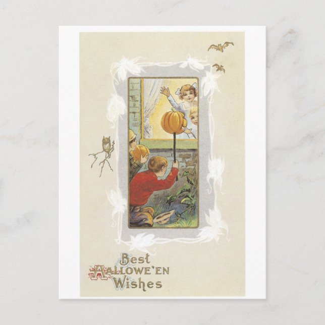 Postal Halloween a la antigua (Anverso)