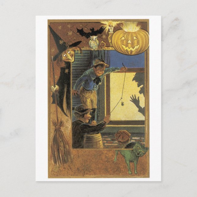 Postal Halloween a la antigua (Anverso)