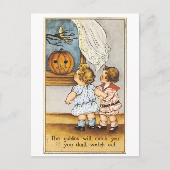 Postal Halloween a la antigua (Anverso)
