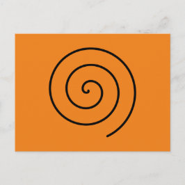 Postal Halloween abstrakt schwarz und naranja