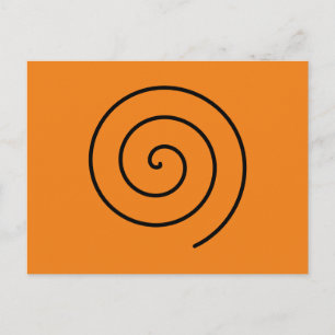 Postal Halloween abstrakt schwarz und naranja