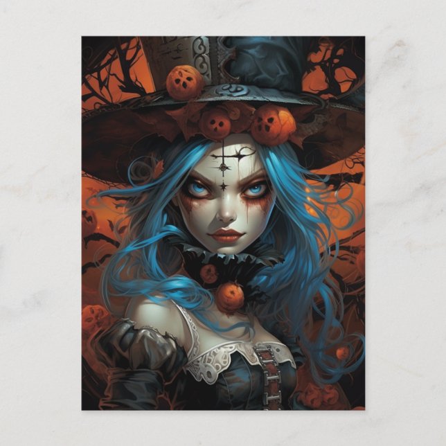 Postal Halloween Alice (Anverso)