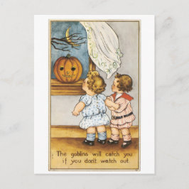Postal Halloween anticuado