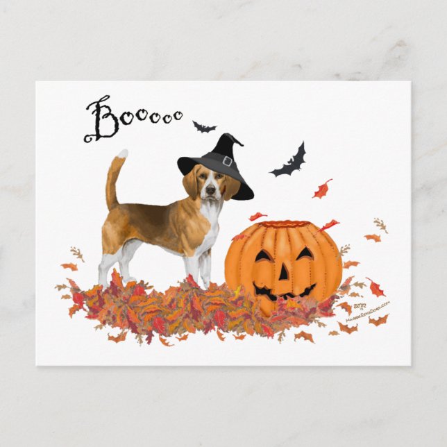 Postal Halloween Beagle (Anverso)