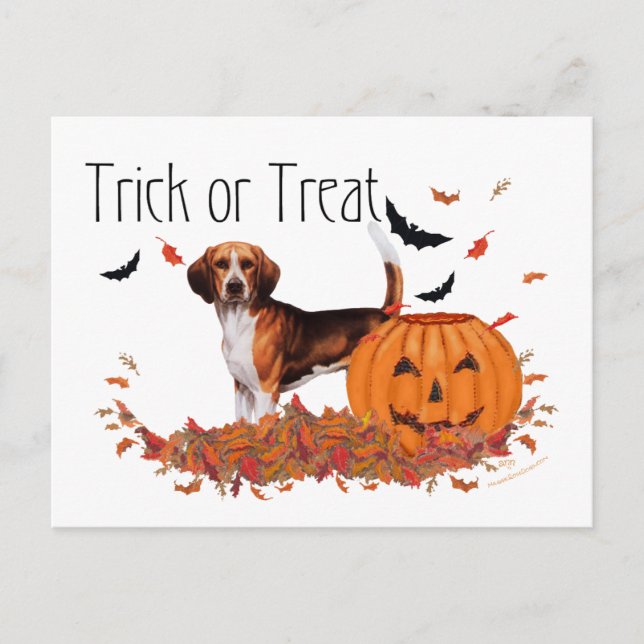 Postal Halloween Beagle (Anverso)