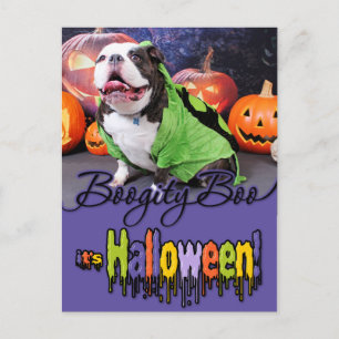 Postal Halloween - Bulldog inglés - Spike