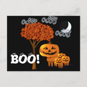 POSTAL HALLOWEEN CABEZAS DE PUMPKIN