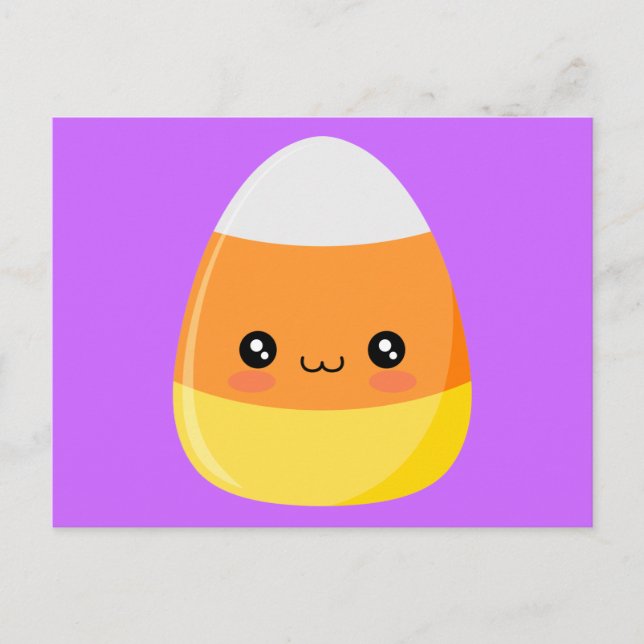 Postal Halloween Candy Corn (Anverso)