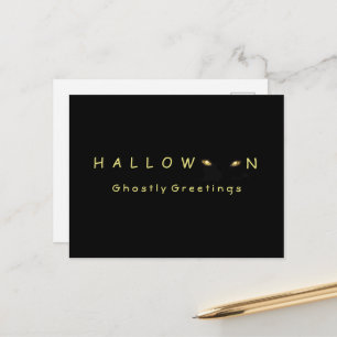 Postal Halloween Cat Eyes
