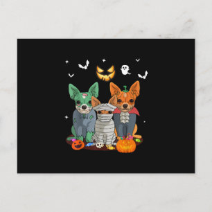 Postal Halloween Chihuahua Perro Perro Perro Perro lindo