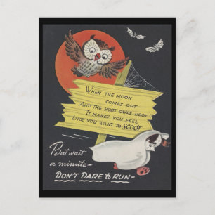 Postal Halloween con fantasía vintage 9