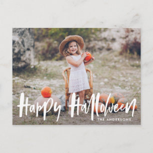 Postal Halloween con Letra a Mano   Foto de Halloween
