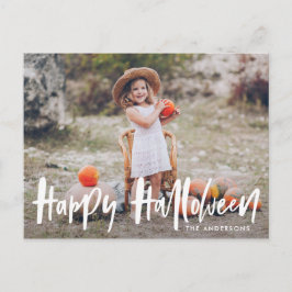 Postal Halloween con letras de mano | Foto de Halloween