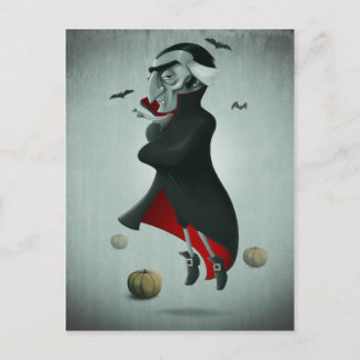 Postal Halloween con vampiros