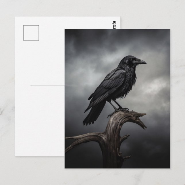 Postal Halloween Crow (Anverso / Reverso)