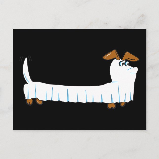Postal Halloween Dachshund (Anverso)