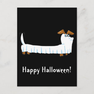 Postal Halloween Dachshund