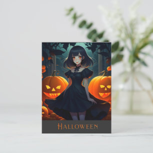 POSTAL HALLOWEEN DARK VAMPIRE PRINCESS