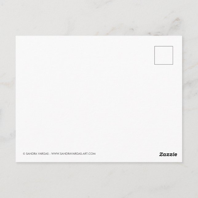 Postal Halloween de Apple venenosa (Reverso)