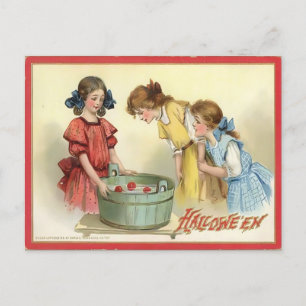 Postal Halloween de Bobbing de Apple vintage