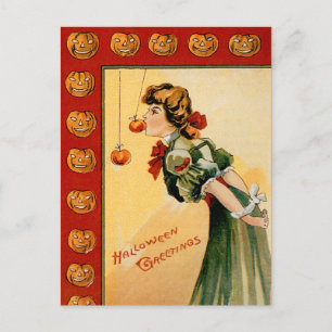 Postal Halloween de Bobbing de Apple vintage