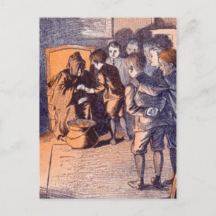 Postal Halloween de época -