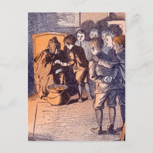 Postal Halloween de época - (Anverso)