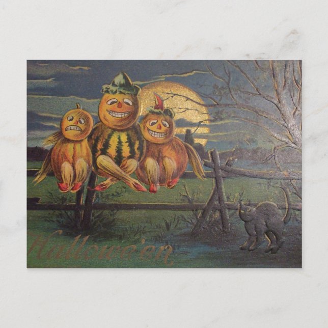 Postal Halloween de época - (Anverso)