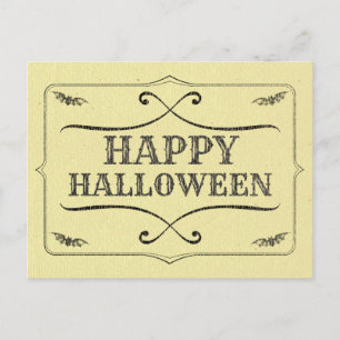 Postal Halloween de estilo vintage