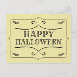 Postal Halloween de estilo vintage