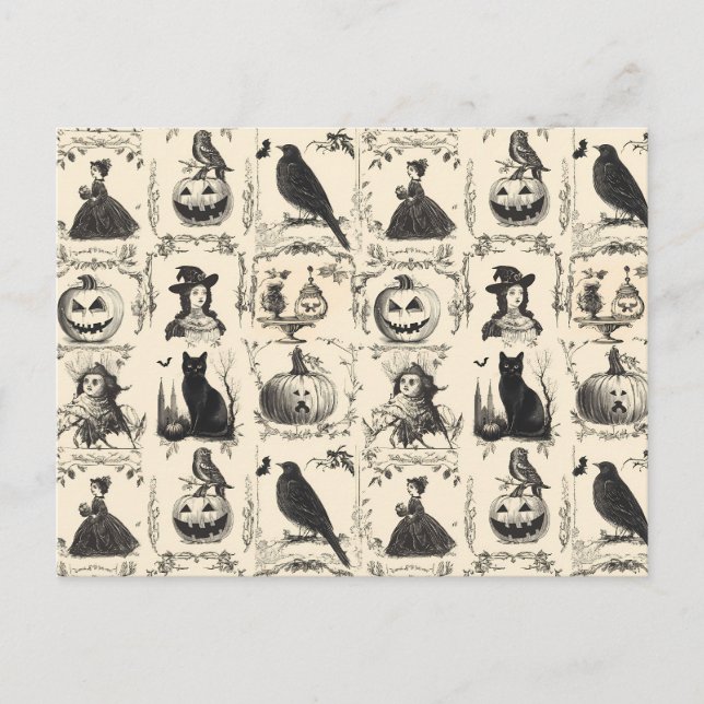 Postal Halloween de la época victoriana (Anverso)