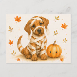 Postal Halloween de Momia Rhodesian Ridgeback
