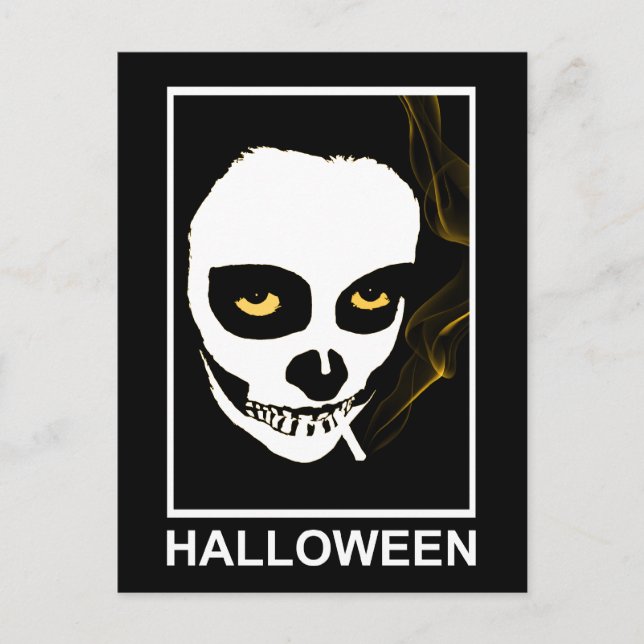 Postal halloween de muerte intoxicante (Anverso)