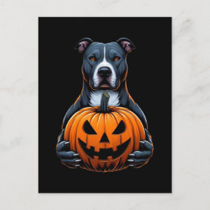 Postal Halloween de Pitbull - Celebrando Jack O Lantern