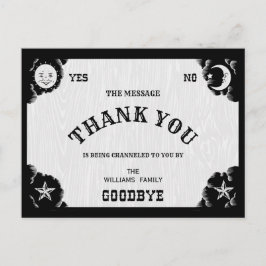 Postal Halloween de Spirit Board Gracias Postcard